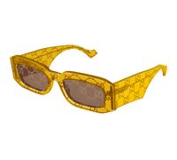 Gucci Hombre Gucci GG1426S 007 Gafas de sol Acetato Amarillo Marrón Cuadrada