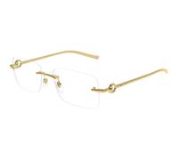 Gucci Hombre Gucci GG1703O 003 Monturas ópticas Metal Oro Transparente Cuadrada