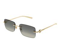 Gucci Hombre Gucci GG1703S 005 Gafas de sol Metal Oro Gris Cuadrada