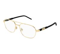 Gucci Hombre Gucci GG1800O 001 Monturas ópticas Metal Oro Transparente Cuadrada