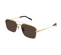 Gucci Hombre Gucci GG1957SA 002 Gafas de sol Metal Oro Marrón Cuadrada
