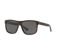 Gucci Hombre Sunglass GG0010S - Color del Marco: Negro Mate, Color de la Lente: Gris