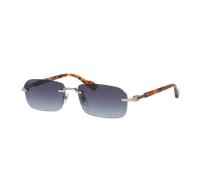 Gucci Hombre Sunglass GG1221S - Color del Marco: Plateado, Color de la Lente: Azul Degradado