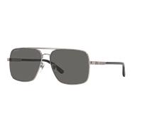 Gucci Hombre Sunglass GG1289S - Color del Marco: Plateado, Color de la Lente: Gris
