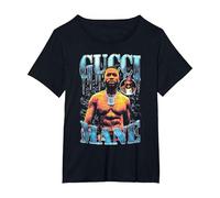 Gucci Mane Drip Camiseta, Mujer Tallas Grandes, Negro, 2XL Grande