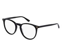 Gucci Mujer GG0027O 001 Monturas ópticas Plástico Negro Transparente Redonda