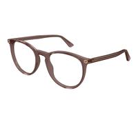 Gucci Mujer GG0027O 012 Monturas ópticas Acetato Marrón Transparente Redonda