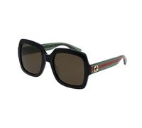 Gucci Mujer GG0036SN 002 Gafas de sol Acetato Negro Marrón Cuadrada Normal