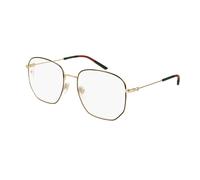 Gucci Mujer GG0396O 001 Monturas ópticas Metal Oro Transparente Cuadrada