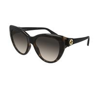 Gucci Mujer GG0877S 002 Gafas de sol Inyectado la Habana Marrón Cat Eye Normal Sombreado