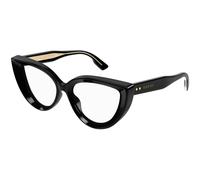 Gucci Mujer GG1530O 001 Monturas ópticas Acetato Negro Transparente Cat Eye