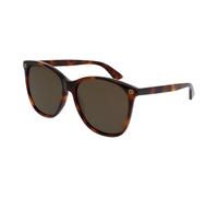 Gucci Mujer Gucci GG0024S 002 Gafas de sol Plástico la Habana Marrón Redonda Normal