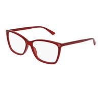 Gucci Mujer Gucci GG0025O 004 Monturas ópticas Acetato Rojo Transparente Cat Eye