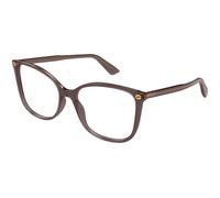 Gucci Mujer GG0026O 019 Monturas ópticas Acetato Marrón Transparente Cat Eye