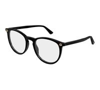 Gucci Mujer Gucci GG0027O 015 Monturas ópticas Acetato Negro Transparente Redonda