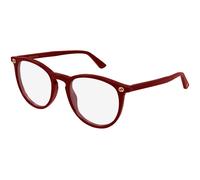 Gucci Mujer Gucci GG0027O 021 Monturas ópticas Acetato Burdeos Transparente Redonda