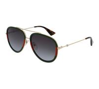 Gucci Mujer Gucci GG0062S 003 Gafas de sol Metal Oro Verde Piloto Normal