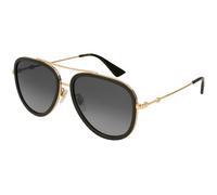 Gucci Mujer Gucci GG0062S 011 Gafas de sol Metal Oro Gris Piloto Polarizado Flash
