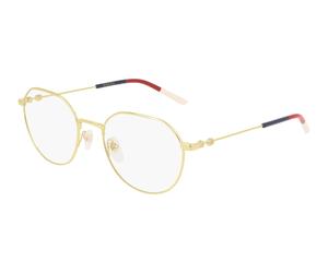 Gucci Mujer Gucci GG0684O 003 Monturas ópticas Metal Oro Transparente Redonda
