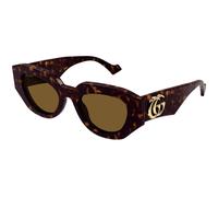 Gucci Mujer Gucci GG1421S 002 Gafas de sol Acetato la Habana Marrón Geométrico