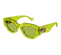 Gucci Mujer Gucci GG1421S 007 Gafas de sol Acetato Verde Verde Geométrico