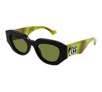 Gucci Mujer Gucci GG1421S 010 Gafas de sol Acetato Negro Verde Geométrico
