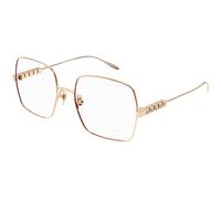 Gucci Mujer Gucci GG1434O 002 Monturas ópticas Metal Oro Transparente Cuadrada
