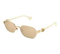 Gucci Mujer Gucci GG1593S 002 Gafas de sol Metal Oro Rosa Redonda