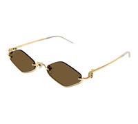 Gucci Mujer Gucci GG1604S 002 Gafas de sol Metal Oro Marrón Geométrico