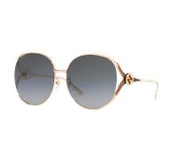 Gucci Mujer Sunglass GG0225S - Color del Marco: Dorado transparente, Color de la Lente: Gris Degradado