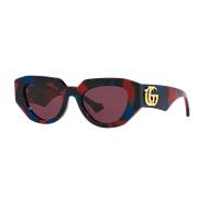 Gucci Mujer Sunglass GG1421S - Color del Marco: Carey, Color de la Lente: Morado