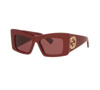 Gucci Mujer Sunglass GG1842S - Color del Marco: Borgoña, Color de la Lente: Rojo