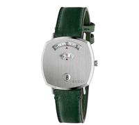Gucci reloj grip 38 mm stainless steel gg engraved ya157406, correa