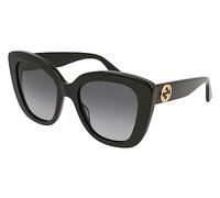 GUCCI SUNGLASSES GG0327S-001 BLACK-BLACK-GREY 52 WOMENS