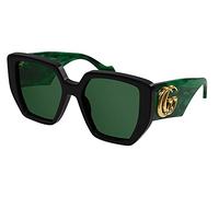 GUCCI SUNGLASSES GG0956S-001 BLACK-GREEN-GREEN 54 WOMENS
