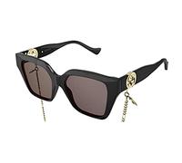 GUCCI SUNGLASSES GG1023S-005 BLACK-BLACK-BROWN 54 WOMENS