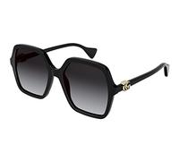 GUCCI SUNGLASSES GG1072S-001 BLACK-BLACK-GREY 56 WOMENS