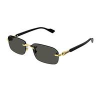 GUCCI SUNGLASSES GG1221S-001 GOLD-BLACK-GREY 56 MENS