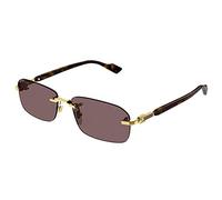 GUCCI SUNGLASSES GG1221S-002 GOLD-HAVANA-BROWN 56 MENS