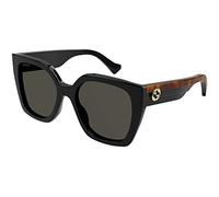 GUCCI SUNGLASSES GG1300S-001 BLACK-HAVANA-GREY 55 WOMENS