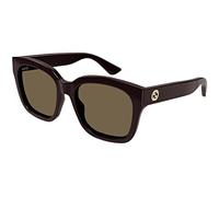 GUCCI SUNGLASSES GG1338S-005 BURGUNDY-BURGUNDY-BROWN 54 WOMENS