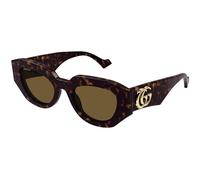 GUCCI SUNGLASSES GG1421S-002 HAVANA-HAVANA-BROWN 51 WOMENS