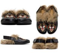 GUCCI Zapatillas De Deslizamiento Princetown Con Horsebit River 42
