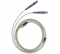GUCraftsman Cable de actualización de auriculares 6N de cristal único plateado de 4 pines XLR/2,5 mm/4,4 mm de equilibrio para utopía focal (enchufe de 4,4 mm)