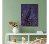 GUCSMN Pósteres en Lienzo Libros Cuervos, Cuadros de Pared Animales Fantásticos, Pósteres de Pared, Decoración para Salón Dormitorio, Impresiones Artísticas Sin Marco (40x50cm)