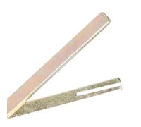 Gudalea 2 Piezas Maneja Puertas Internas, Perno Cuadrado de 8 X 130 mm, Pivote Cuadrado de 8 mm, Pernos de Puerta, Cuadrado, Galvanizado, Apto para Juegos de Manillas de Puerta, Plateado
