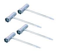 Gudalea 4 Piezas Llave Bujias, 13 mm X 19 mm Mango Llave de Ajuste para Motosierra, Llaves para Bujías Con Mango en T, Adecuado para La Cadena de Sierra y Bujías