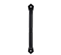 Gudalea Tirador de Puerta de Granero Corredera, Tirador Puerta Exterior, Tirador de Puerta de Hierro Fundido, para Puertas de Madera, Garaje y Puertas de Granero, Negra, Longitud Total: 229 mm