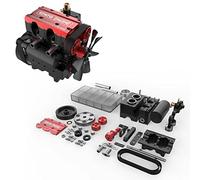 GUDAN SEMTO Engine ST-NF2 Motor Modelo 7.0cc L2 Metal Inline 2 cilindros 4 tiempos refrigerado por aire Decoración del hogar Ciencia Mecánica Educación Motor Amante Juguete Regalo para Niños Adultos