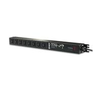 GUDE 8316-2 PDU 8 x IEC C13, Negro, 60 mm de Altura, 690 mm de Ancho, 70 mm de Profundidad